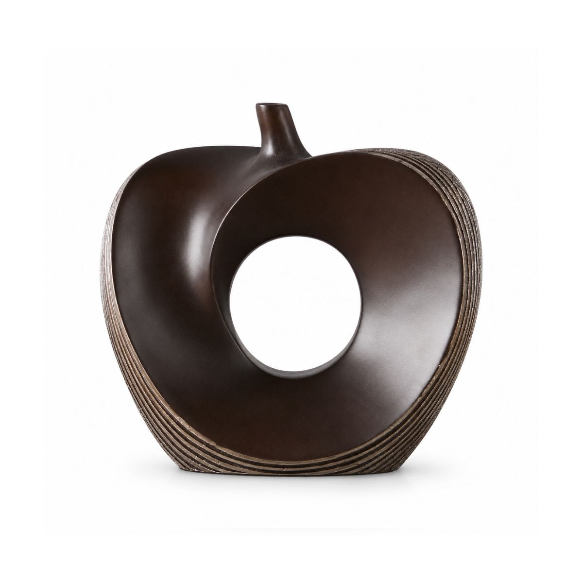 Decoratiune mar argintiu/maro din polirasina 22 cm Yazhi