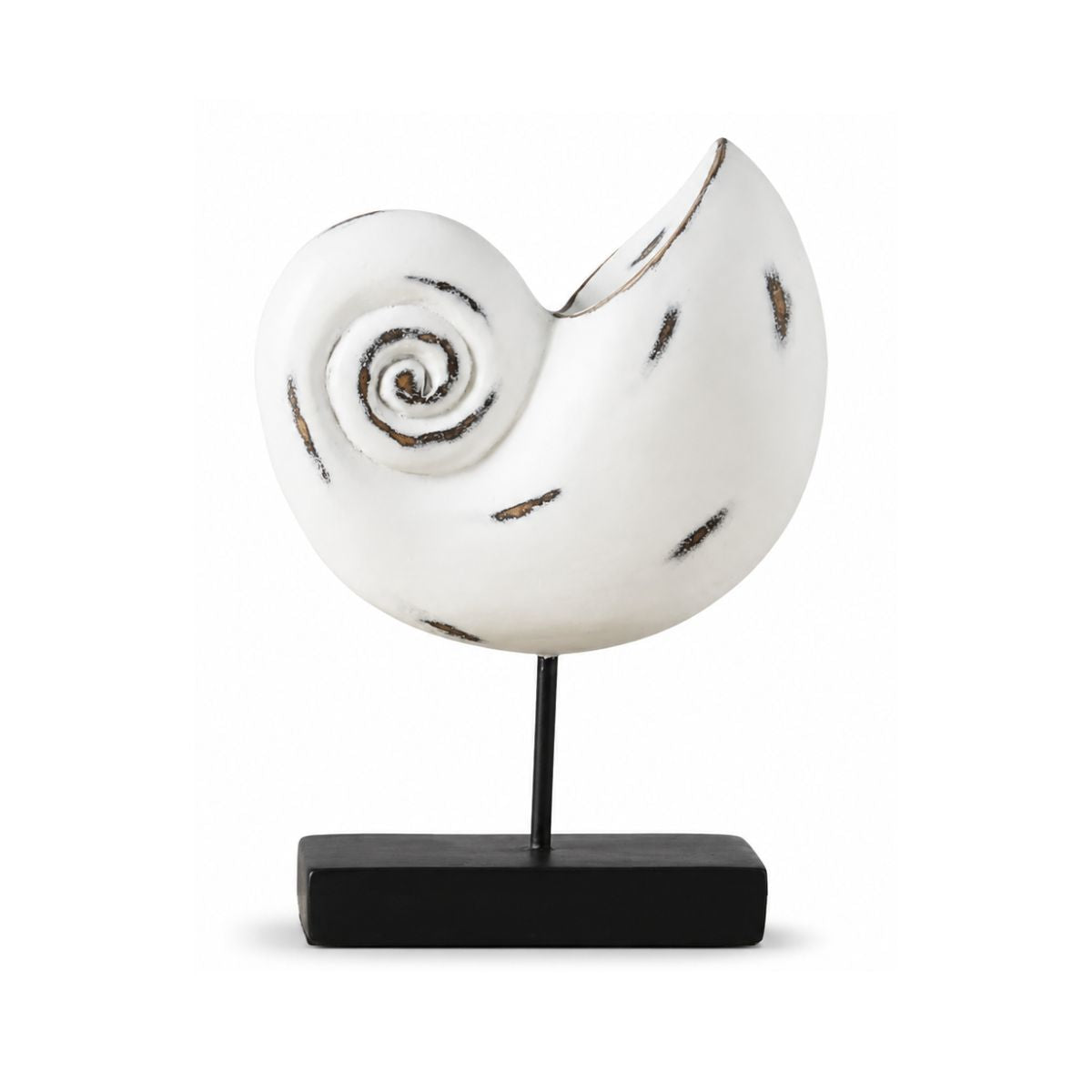 Decoratiune cochilie de melc alba din polirasina 25 cm Yazhi, 1, hectarul.ro
