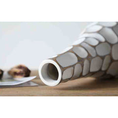 Vaza alba din polirasina 49.5 cm Geometry Yazhi