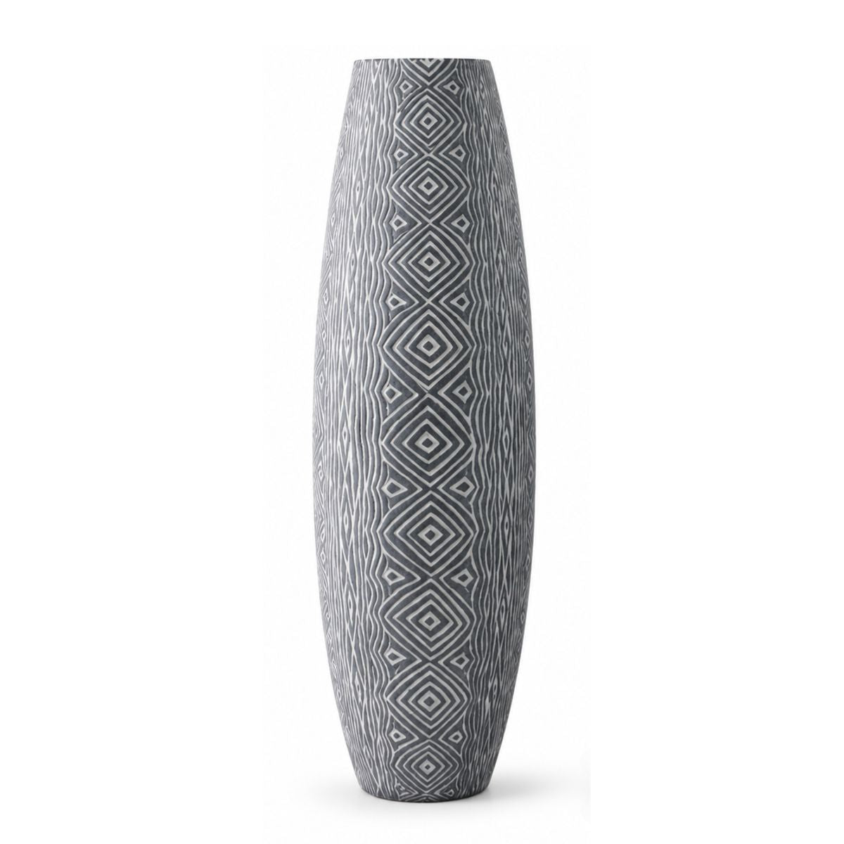 Vaza gri din polirasina 88 cm Thai Silk Yazhi, 1, hectarul.ro