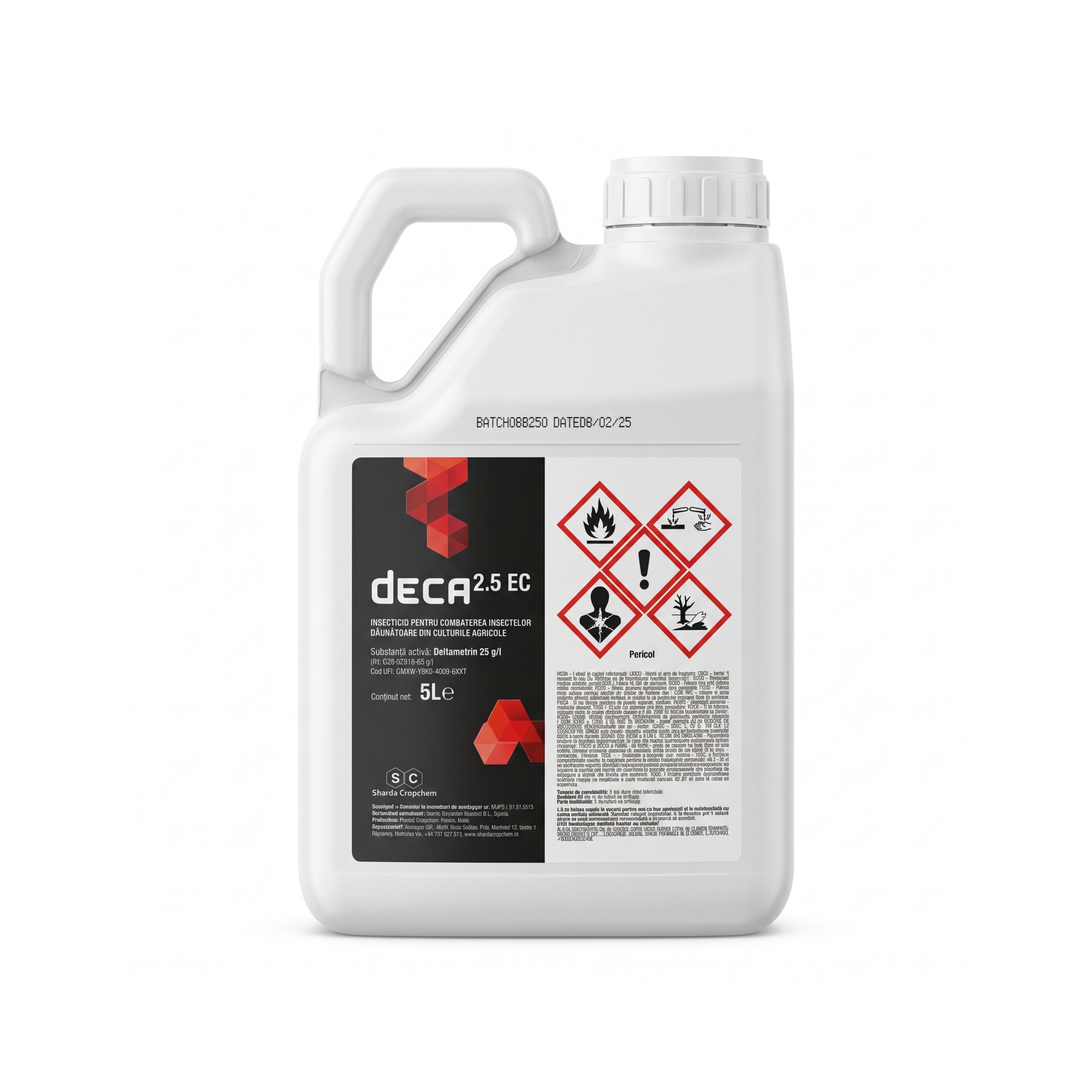 Insecticid DECA 2,5 EC 5 L cu deltametrin 25 gL pentru combaterea insectelor dăunătoare, 1, hectarul.ro