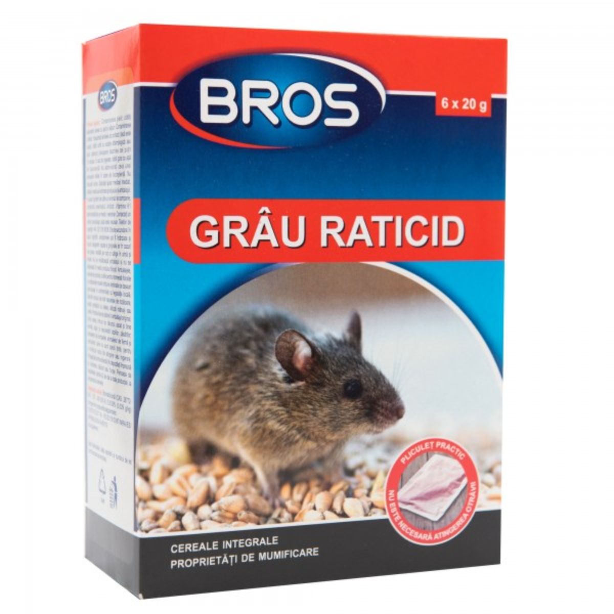 BROS Soareci si sobolani grausor 120G