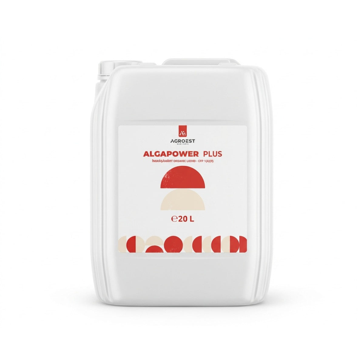 Biostimulator organic ALGAPOWER PLUS HECTARUL 20 L cu aminoacizi, extract de alge Ascophyllum nodosum și humat de potasiu pentru creșterea plantelor