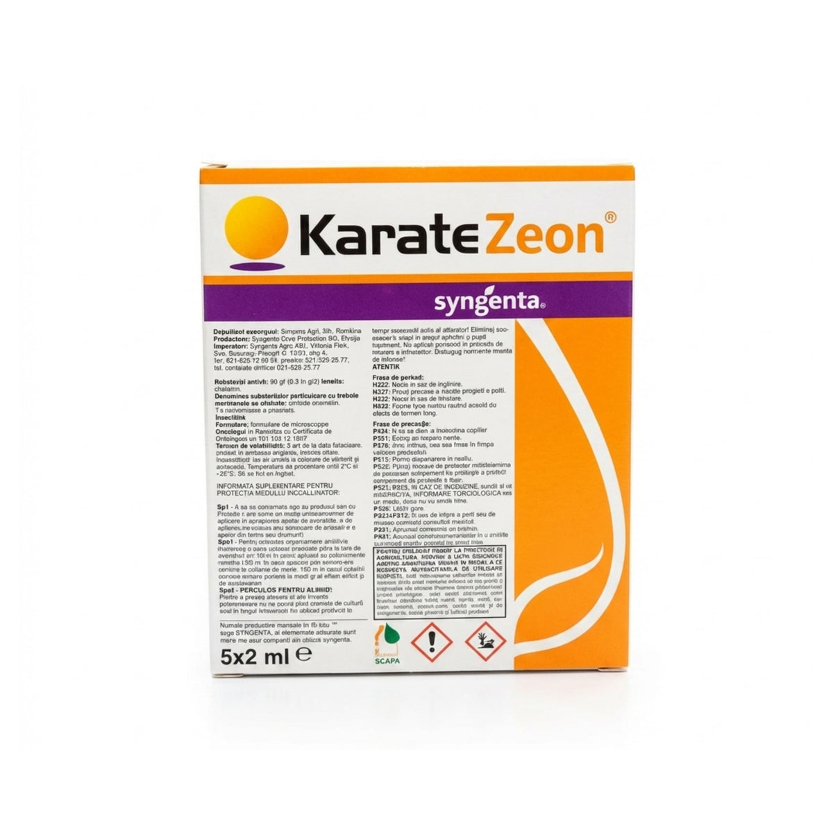 Insecticid cereale, pomi fuctiferi, legume, cartof Karate Zeon, 2 ML