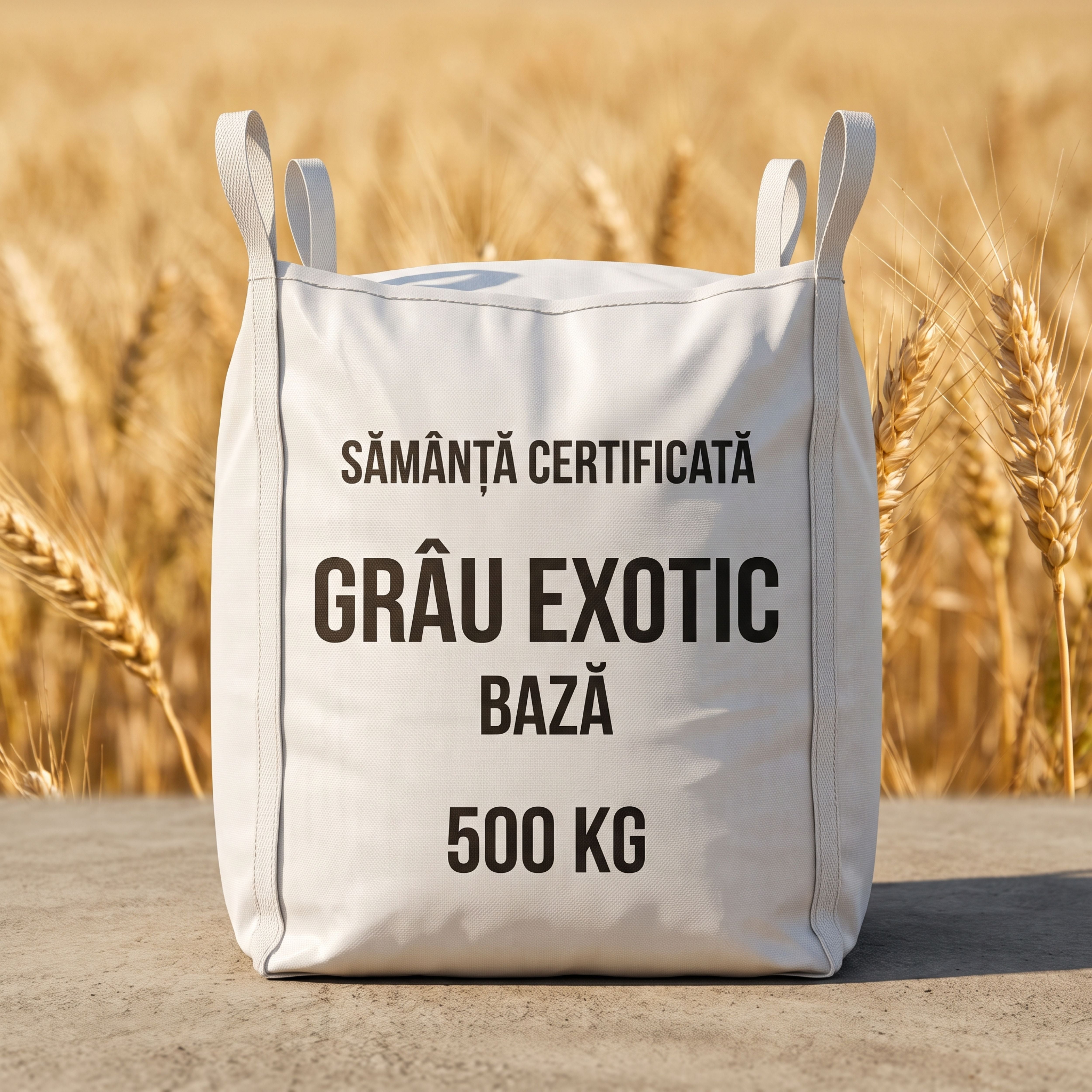 Sămânță certificată grâu de toamnă EXOTIC BAZĂ tratată cu Celest Extra, Big Bag 500 kg, 1, hectarul.ro