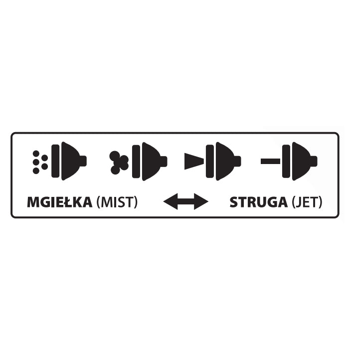 Pistol simplu pentru stropit reglabil FIBERGLASS TRIGGER CONTROL 1/2''