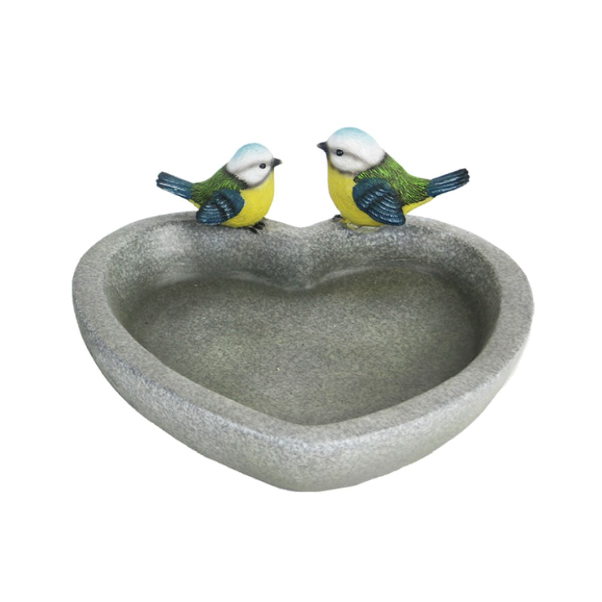 Adapatoare pentru pasari gri/galben din polirasina 21 cm Heart Esschert Design, 1, hectarul.ro