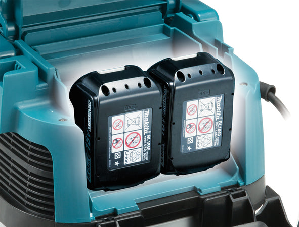 Aspirator hibrid clasa L 15L compatibil cu acumulatori LI-ION LXT 18VX2