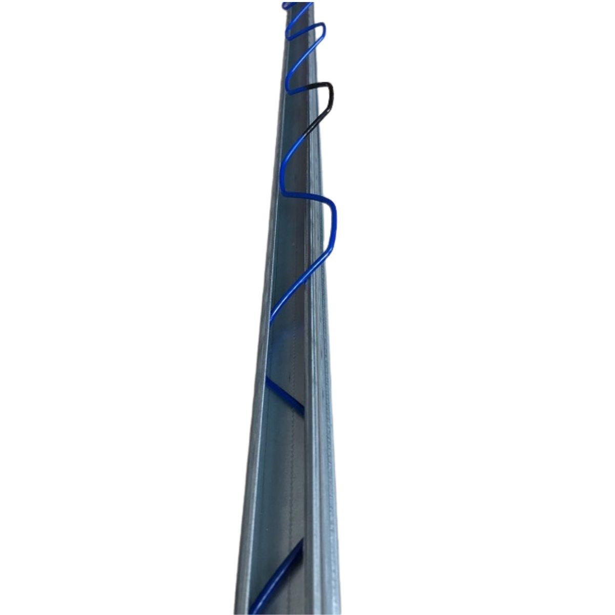 Bagheta metalica pentru prinderea foliei de solar, 2,4 metri, cu sarma plastifiata, set 10+12 (24 ML)