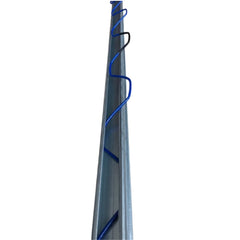 Bagheta metalica pentru prinderea foliei de solar, 2,4 metri, cu sarma plastifiata, set 10+12 (24 ML)