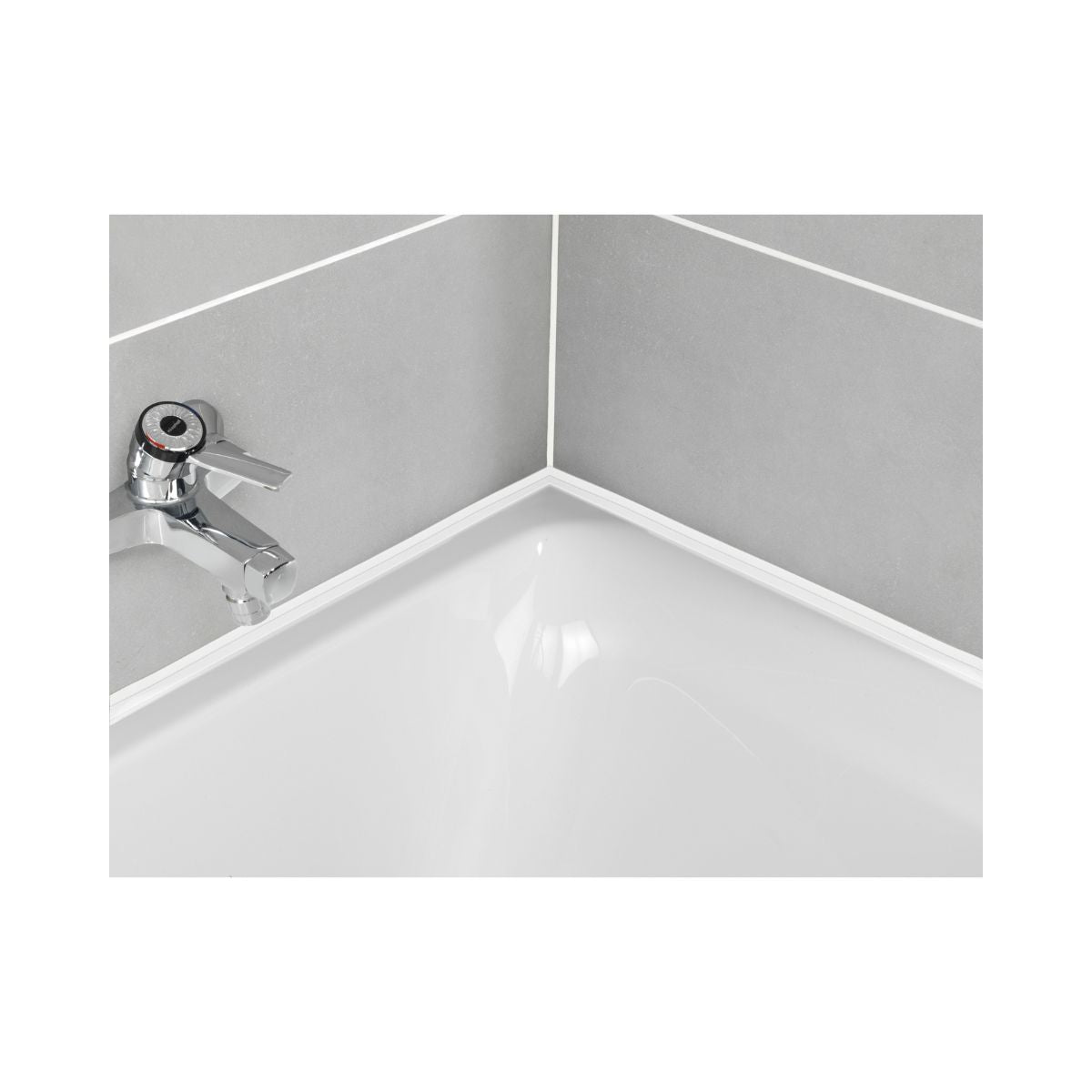 Banda izolatoare alba flexibila 3,2m x 22mm Wenko