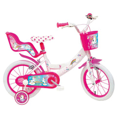 Bicicleta pentru copii cu roti ajutatoare 14'' UNICORN