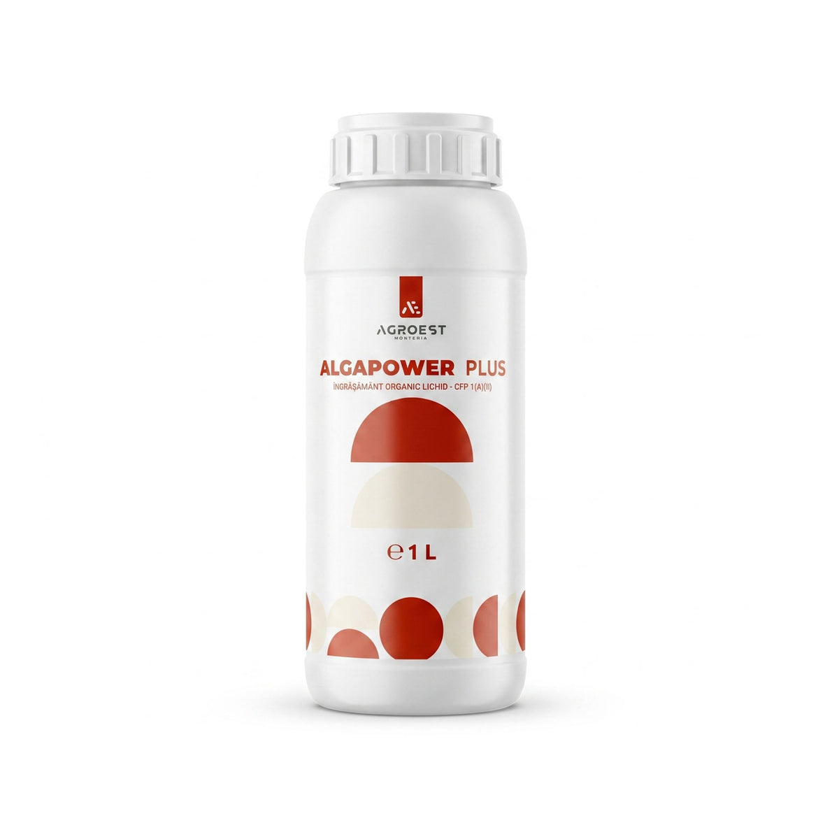 Biostimulator organic ALGAPOWER PLUS 1 L cu aminoacizi, extract de alge Ascophyllum nodosum și humat de potasiu pentru creșterea plantelor