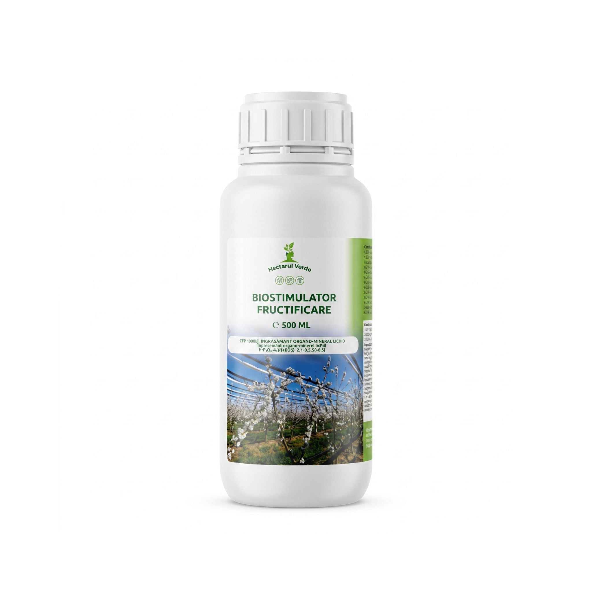 Biostimulator fructificare Hectarul Verde 500 ml cu alge marine, aminoacizi, bor și molibden pentru legarea florilor și dezvoltarea fructelor, 1, hectarul.ro
