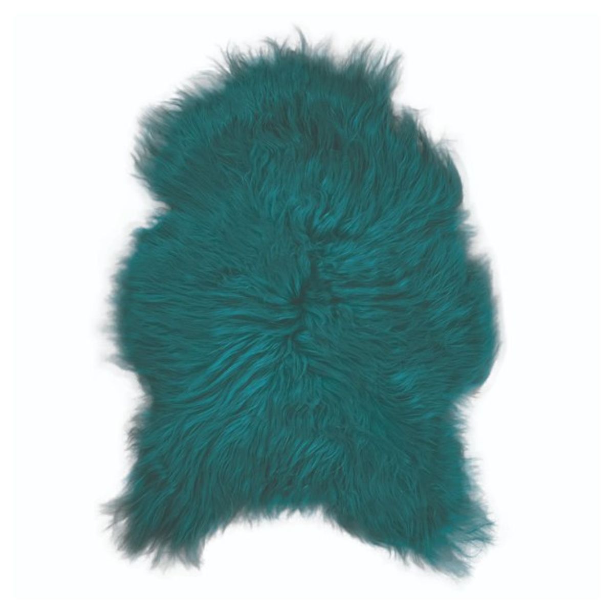 Blana naturala de oaie Texel, 90x110 cm, culoare Turcoaz, 1, hectarul.ro