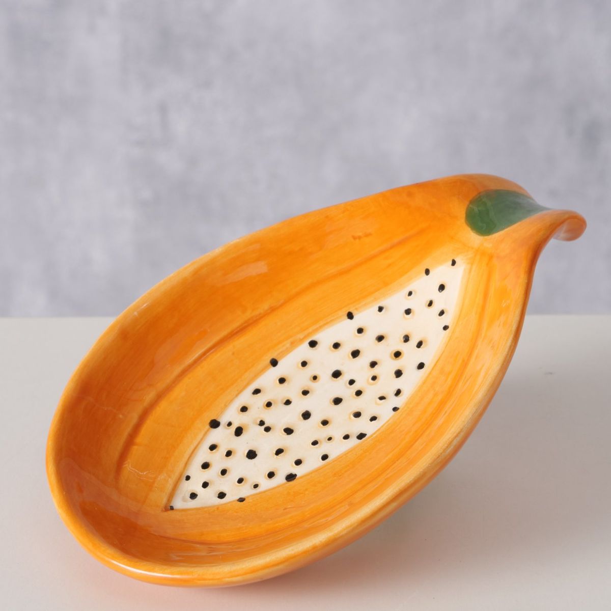 Bol de servire portocaliu din ceramica 15,5 x 10 cm Papaya Boltze, 2, hectarul.ro