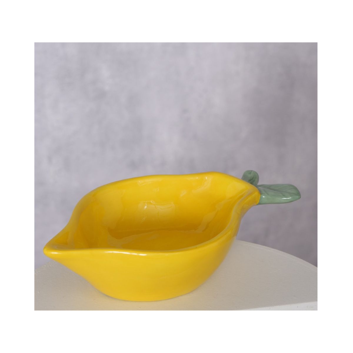 Bol galben ceramic 16 x 9,5 cm Zitronella Boltze, 2, hectarul.ro