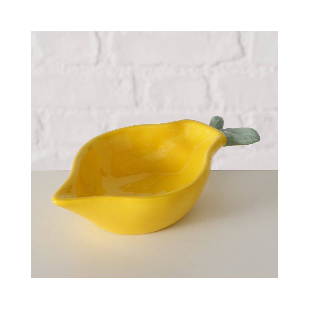 Bol galben ceramic 16 x 9,5 cm Zitronella Boltze, 4, hectarul.ro