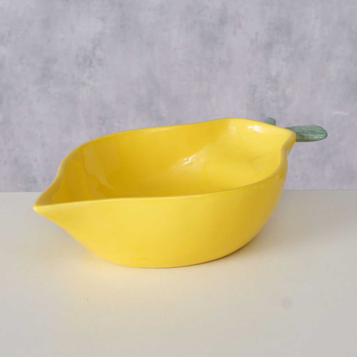 Bol galben ceramic 30 x 18 cm Zitronella Boltze, 4, hectarul.ro