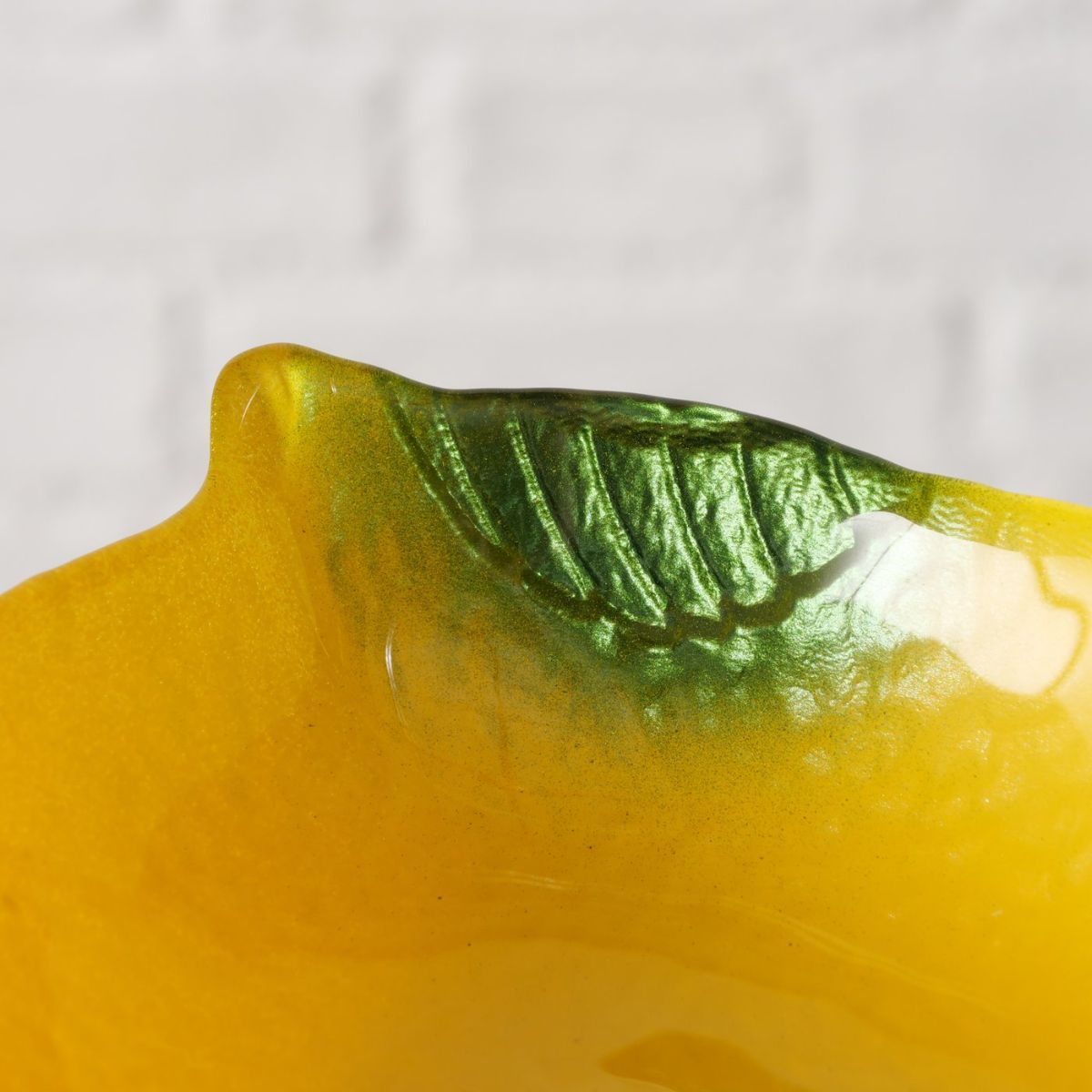 Bol galben/verde 16,5x11 cm, 450 ml, Limone Boltze design lamaie, 3, hectarul.ro