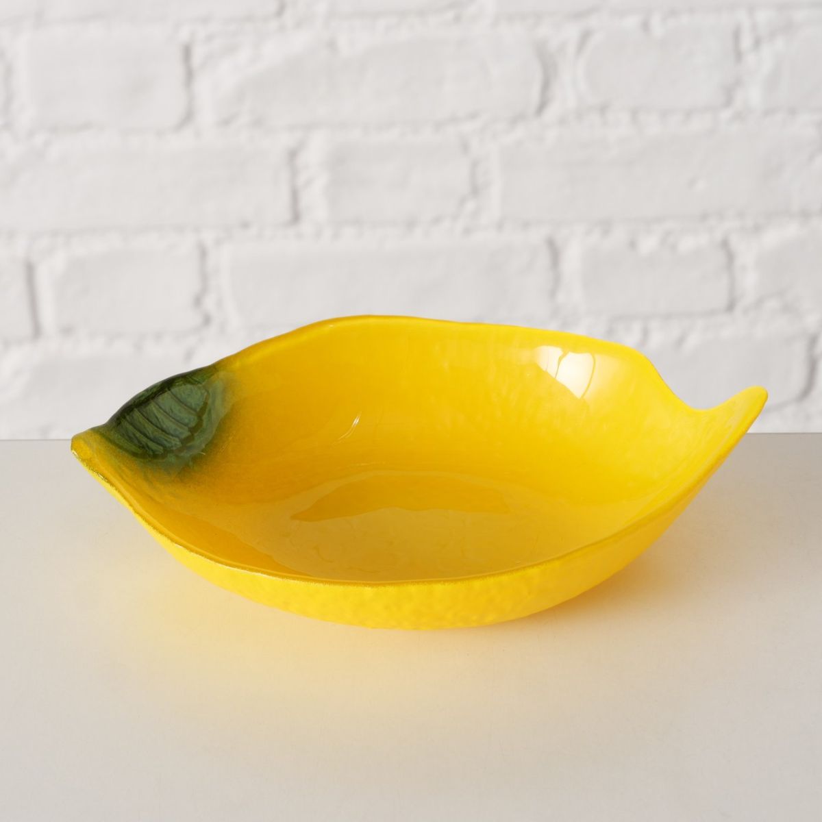 Bol galben/verde 16,5x11 cm, 450 ml, Limone Boltze design lamaie, 4, hectarul.ro