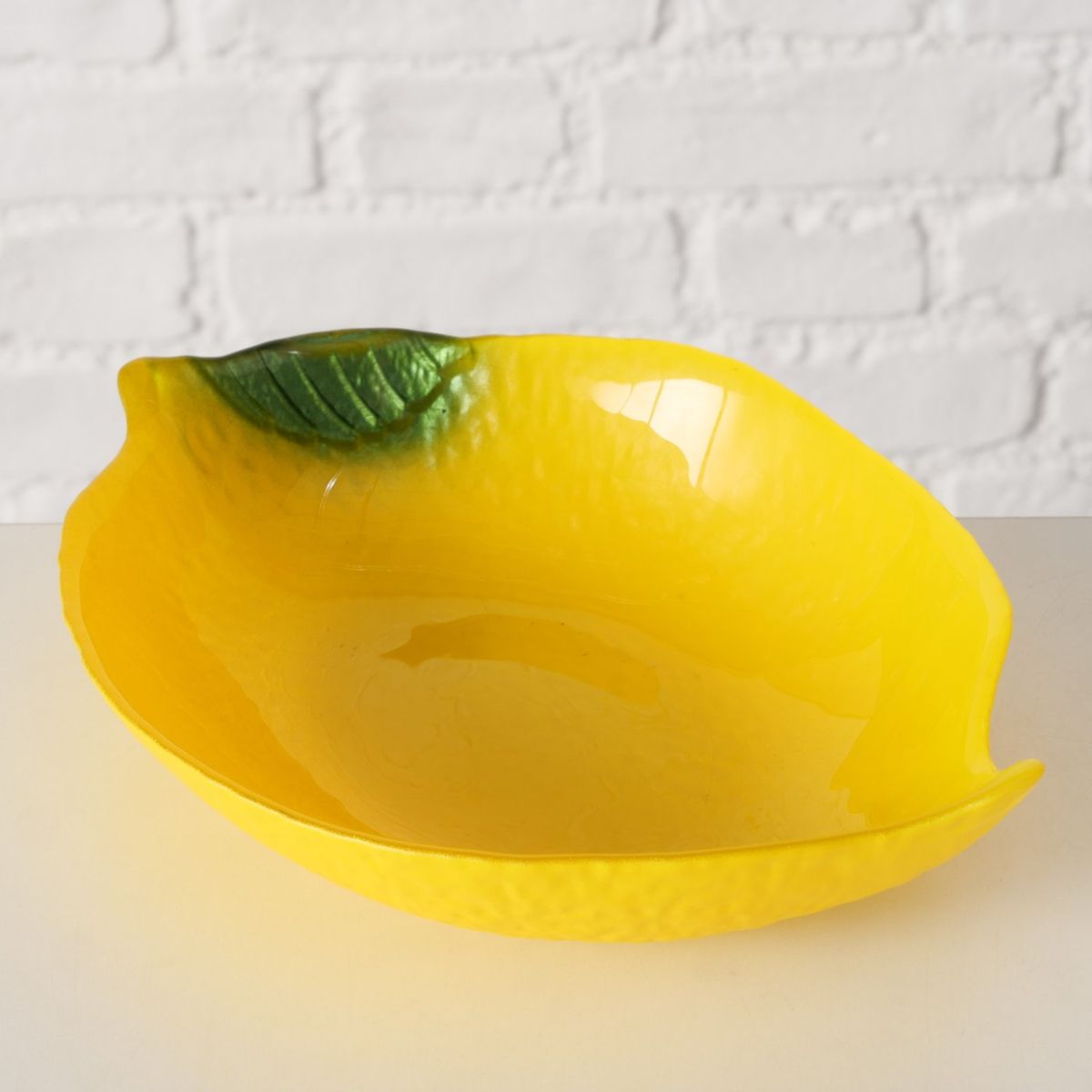 Bol galben/verde 24x16 cm, 650 ml, Limone Boltze design lamaie, 5, hectarul.ro