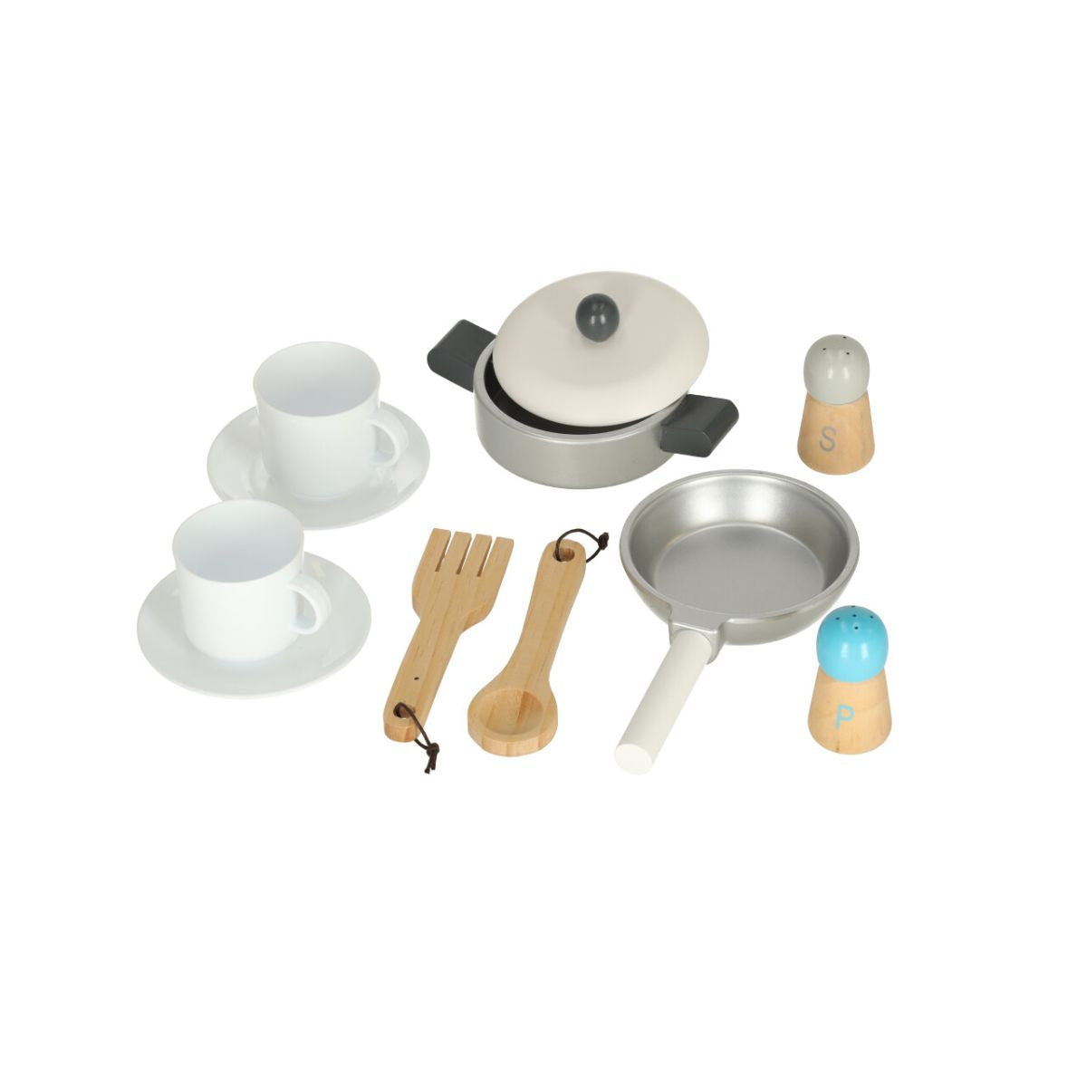 Bucatarie din lemn pentru copii cu accesorii si espressor, LULILO SALIKO, 3, hectarul.ro