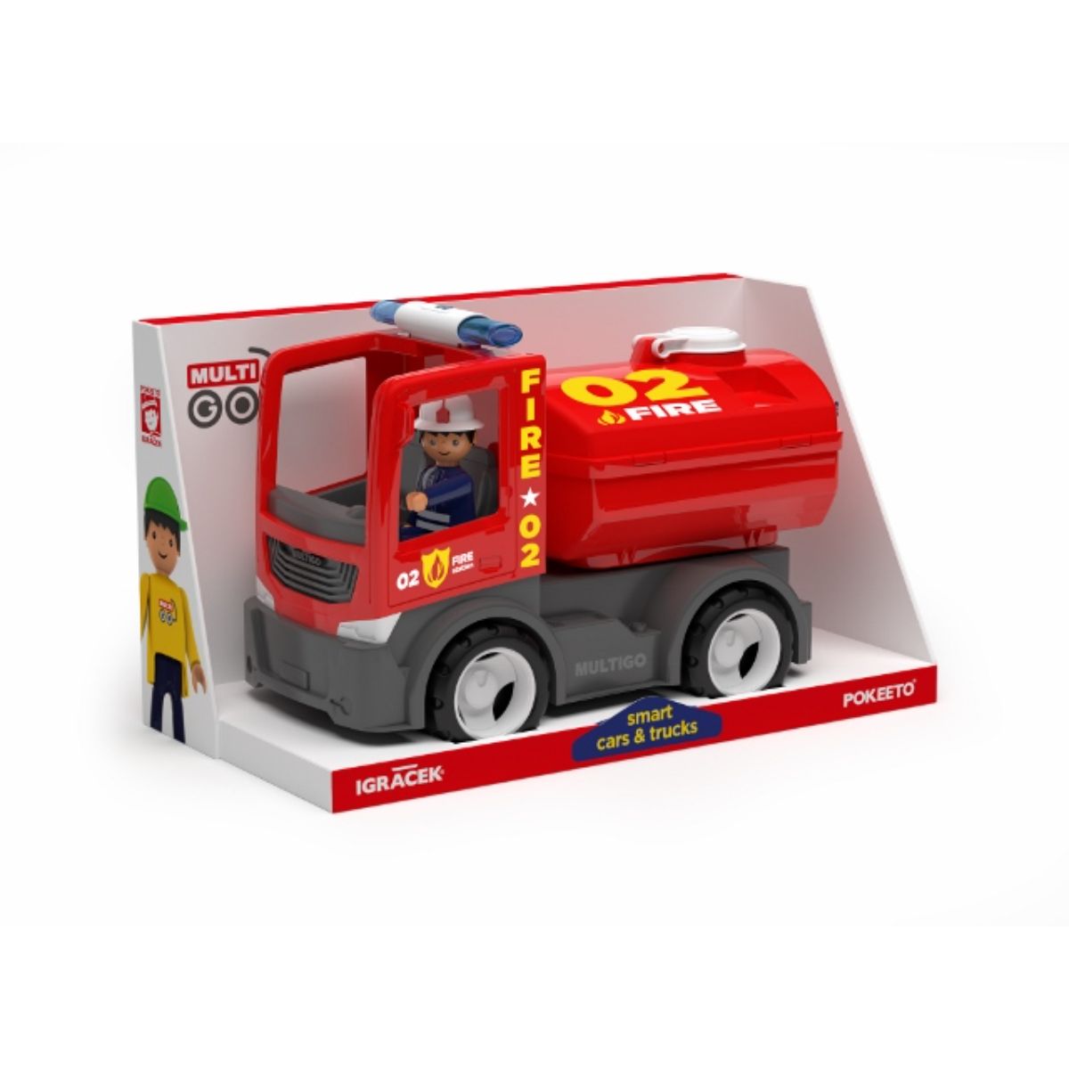 Camion de pompieri cu cisterna si un pompier MultiGO, 1, hectarul.ro