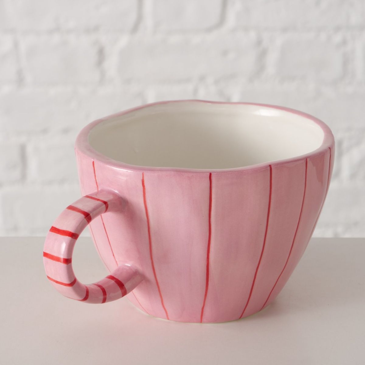 Cana ceramica jumbo roz 450 ml Nordica Boltze