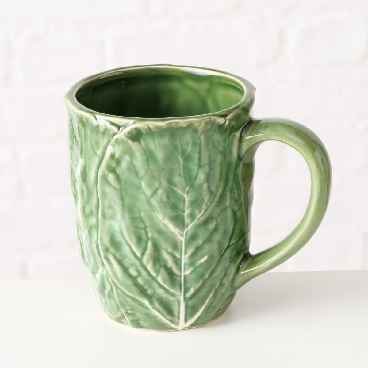 Cana verde ceramica 450 ml Cabbage Boltze, 4, hectarul.ro