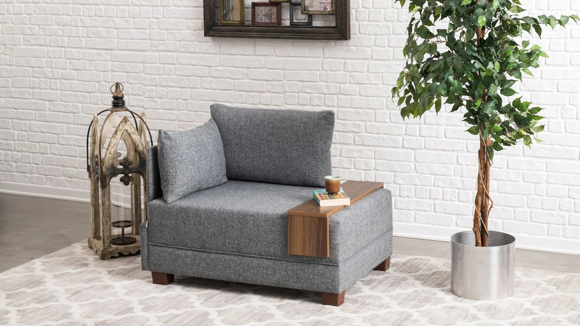 Fotoliu Fly Armchair Left - Grey