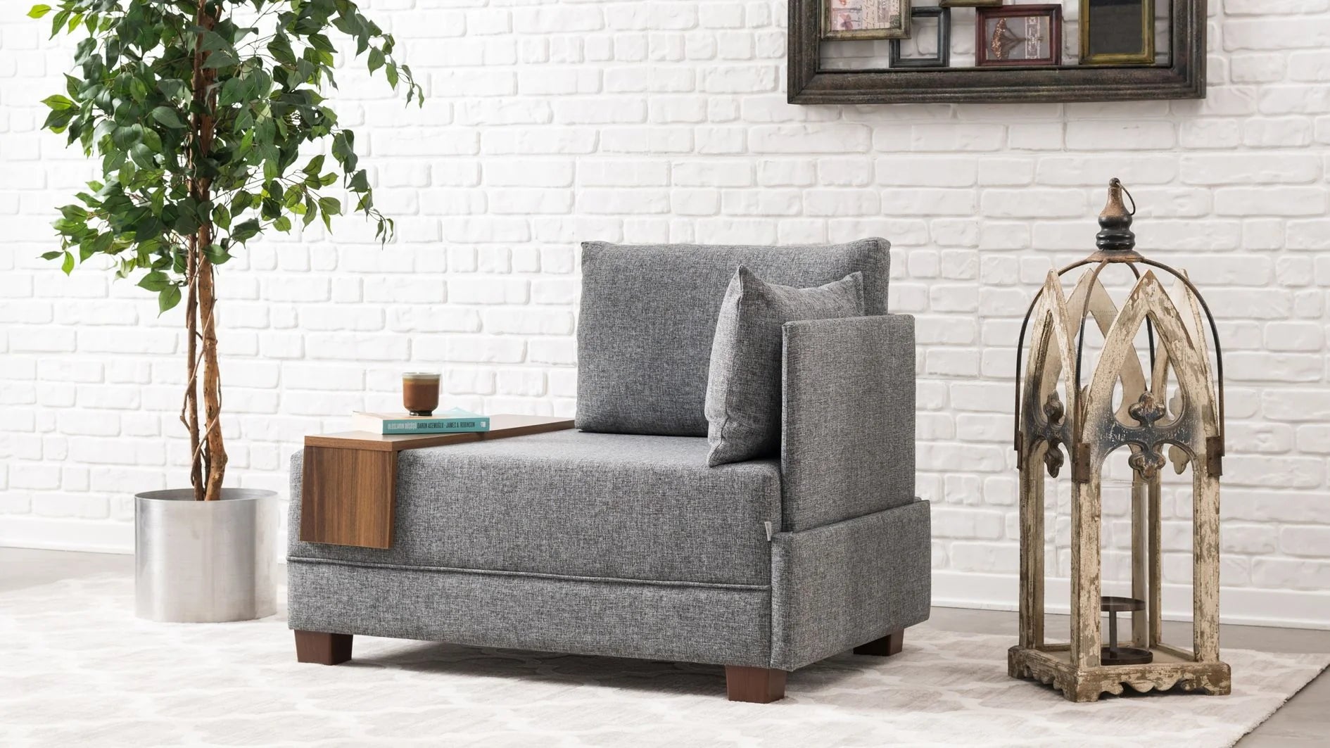 Fotoliu Fly Armchair Right - Grey