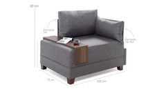 Fotoliu Fly Armchair Right - Grey