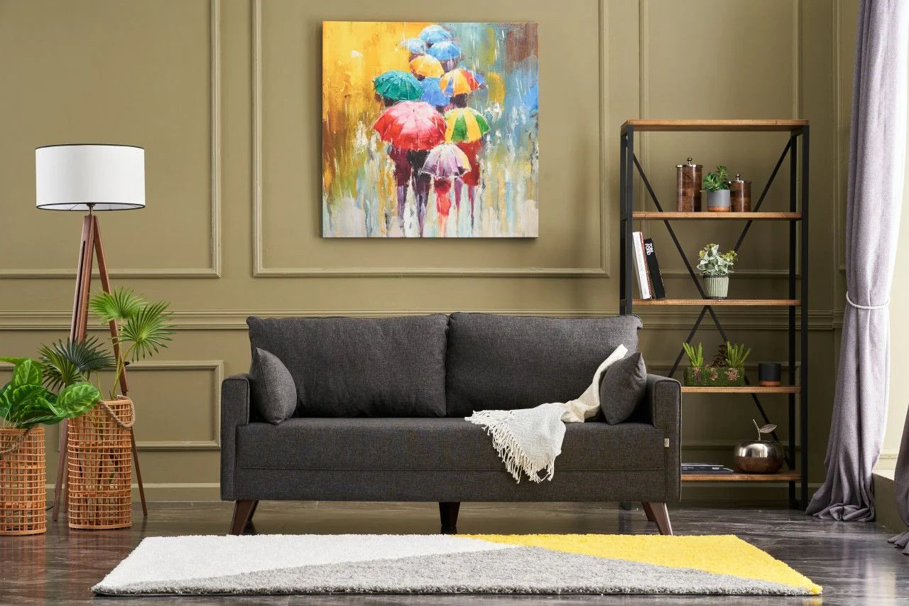 Canapea 2 locuri Bella Sofa - Anthracite