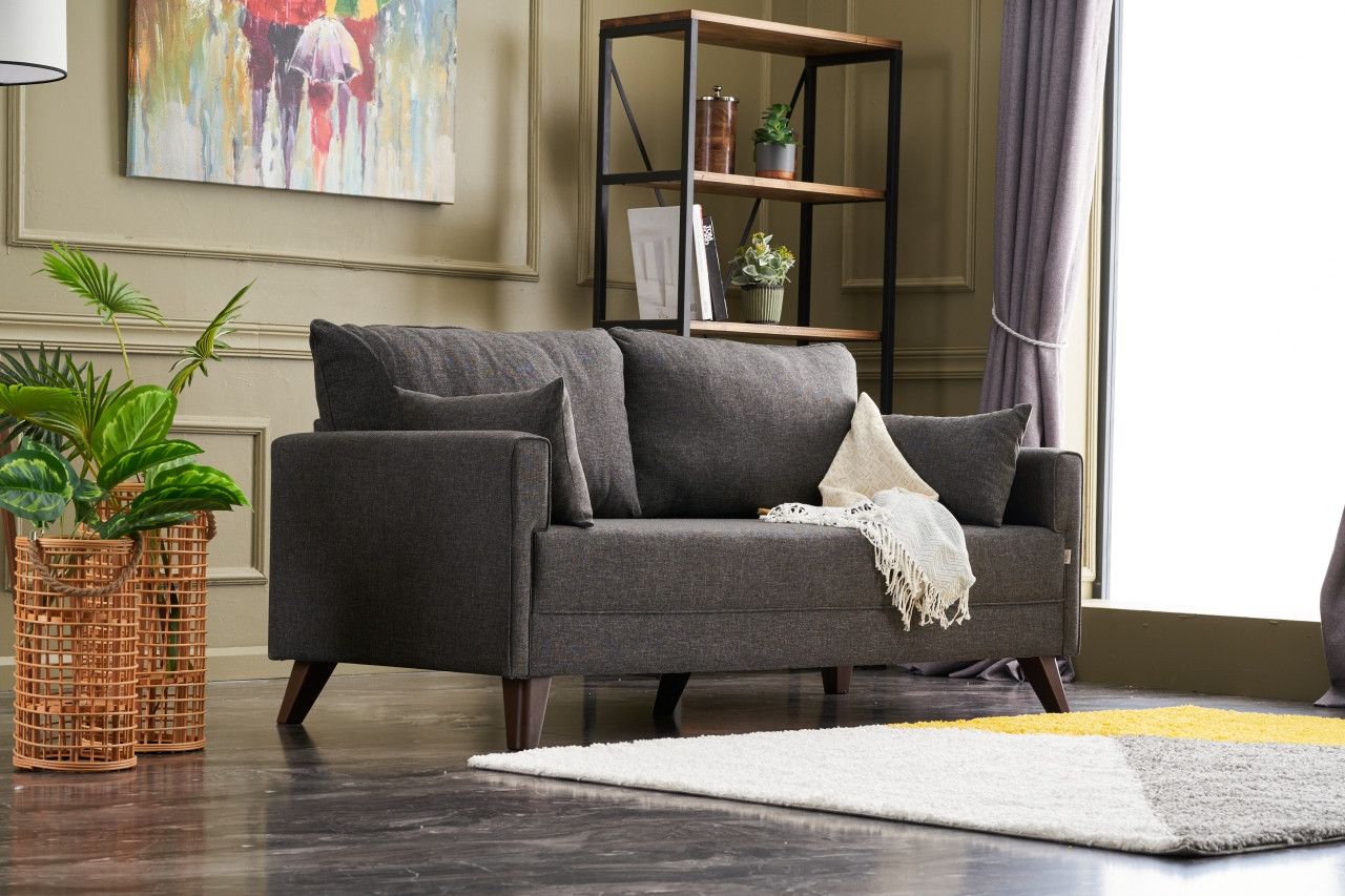 Canapea 2 locuri Bella Sofa - Anthracite