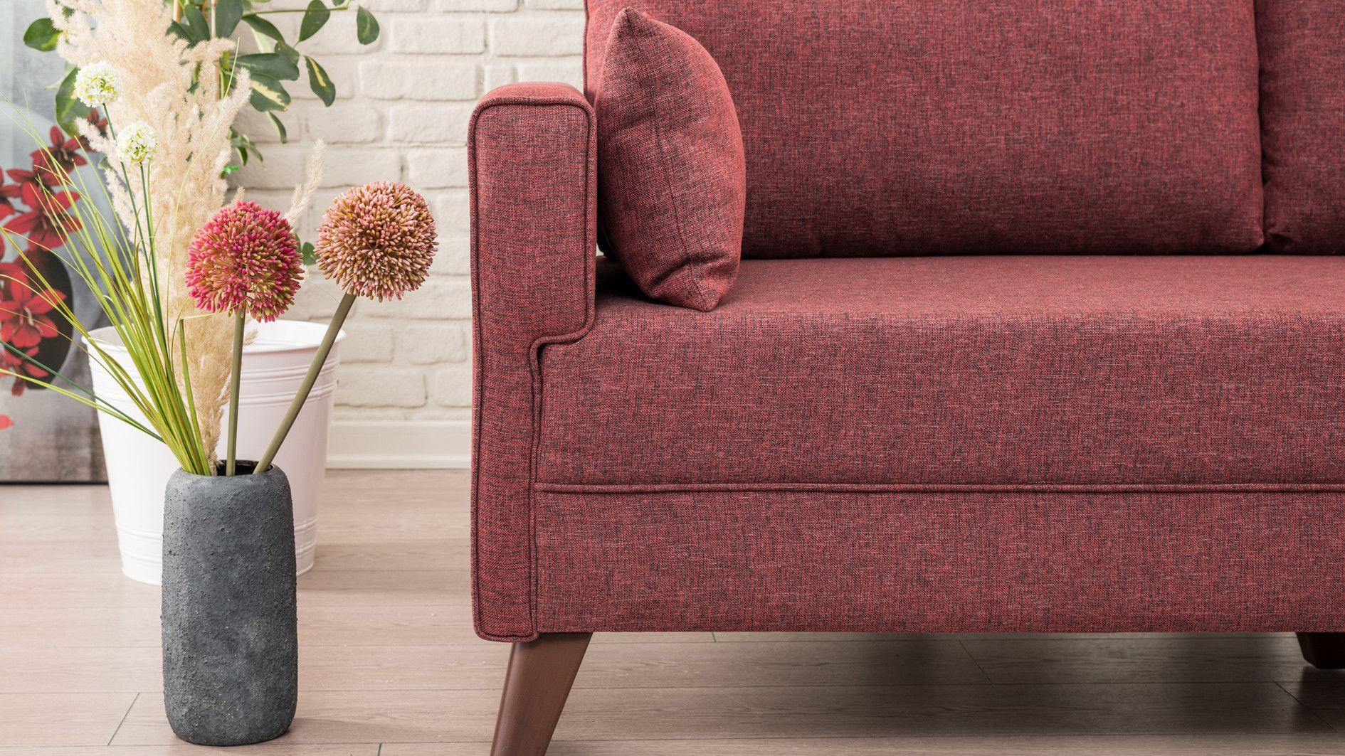 Canapea 2 locuri Bella Sofa - Claret Red