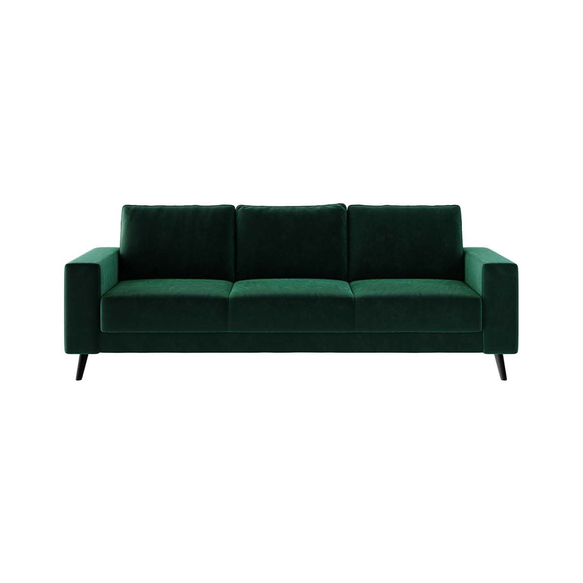 Canapea 3 locuri verde smarald textil Fynn Mesonica, 1, hectarul.ro