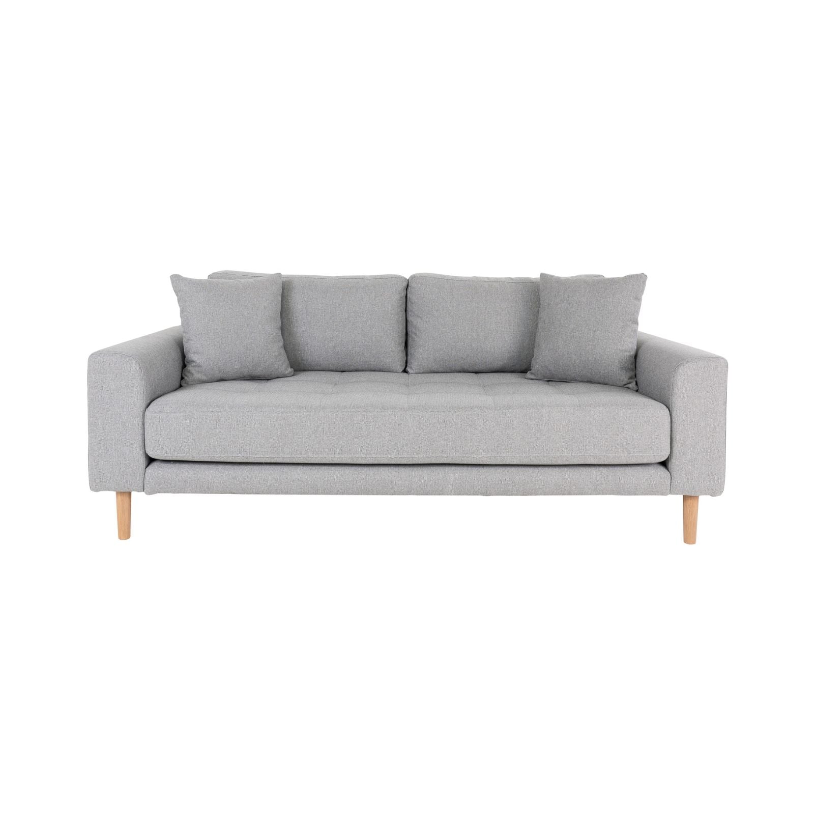 Canapea gri deschis din poliester 180 cm Lido House Nordic, 1, hectarul.ro