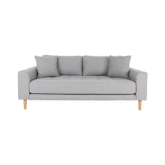 Canapea gri deschis din poliester 180 cm Lido House Nordic