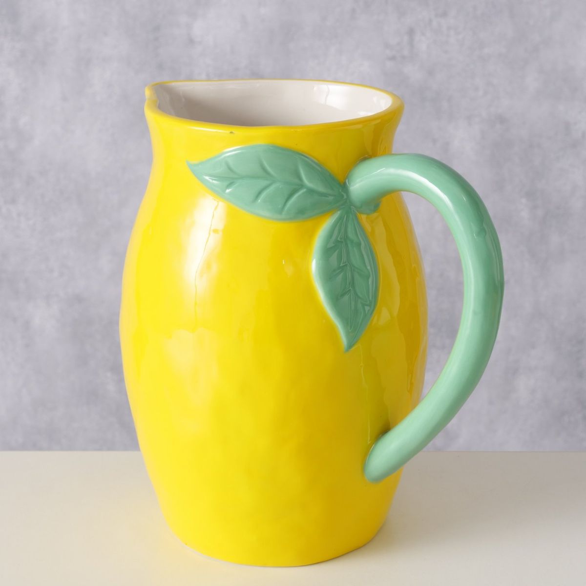 Carafa galbena din portelan 1200 ml Zitronella Boltze, 2, hectarul.ro