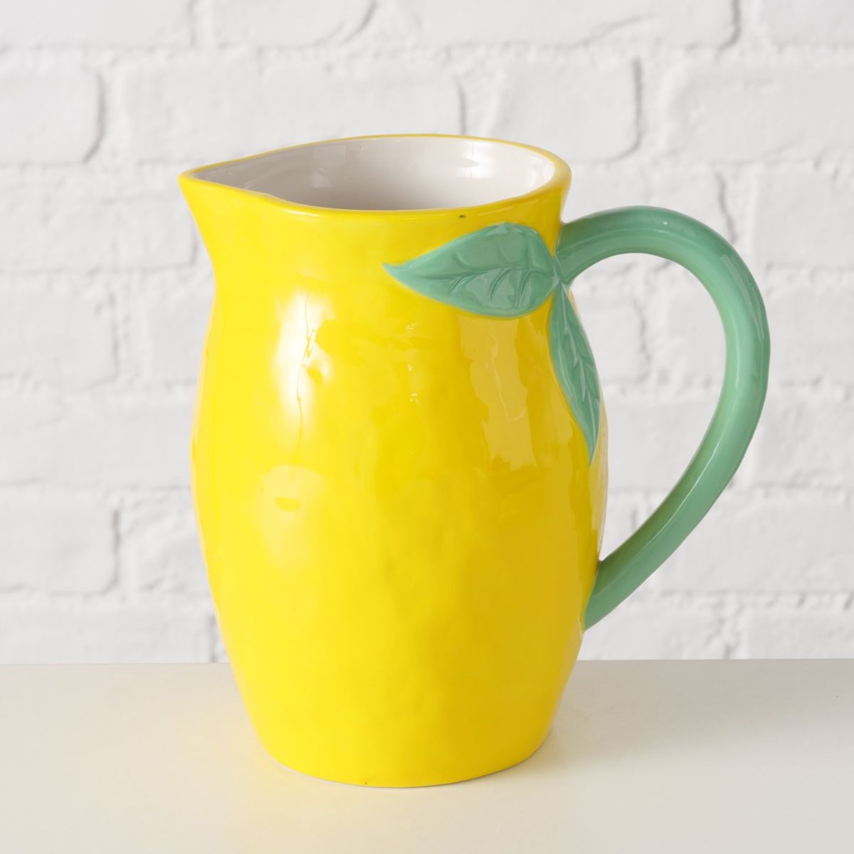 Carafa galbena din portelan 1200 ml Zitronella Boltze, 4, hectarul.ro