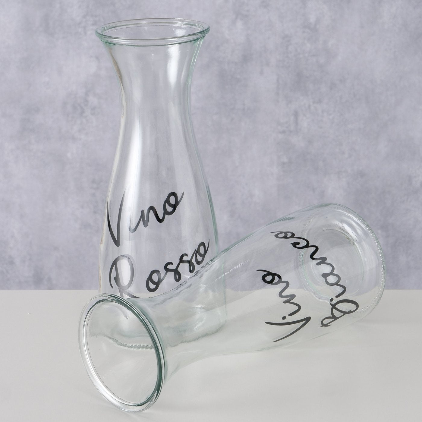 Carafa pentru vin Rosso, transparenta, din sticla, Cucina Boltze, 3, hectarul.ro