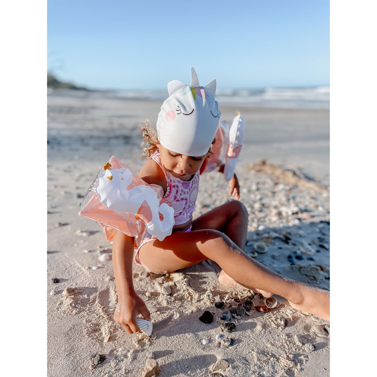 Casca de inot pentru copii Sunnylife Unicorn
