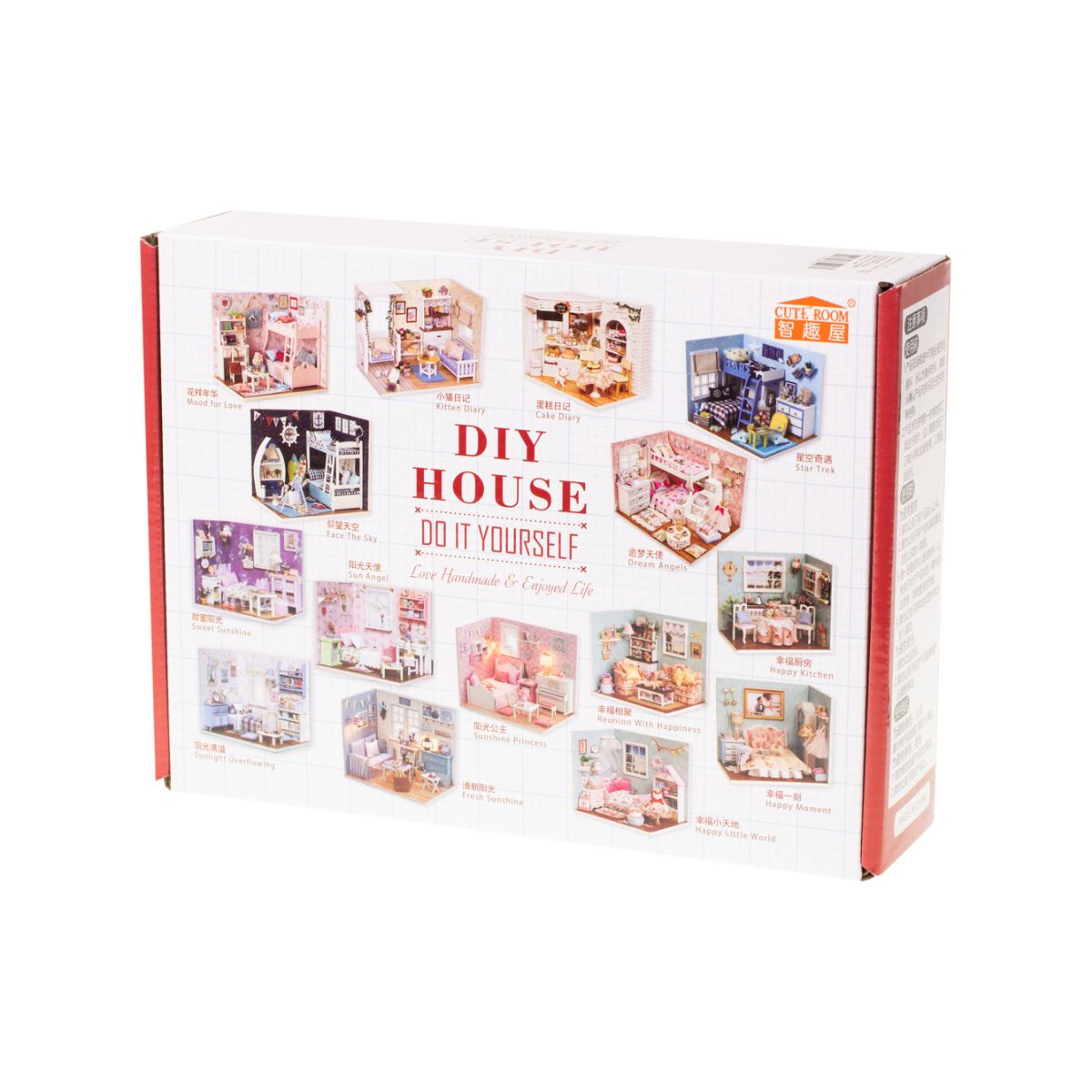 Casuta de papusi DIY , living cu mobiler lemn si leduri, 4, hectarul.ro