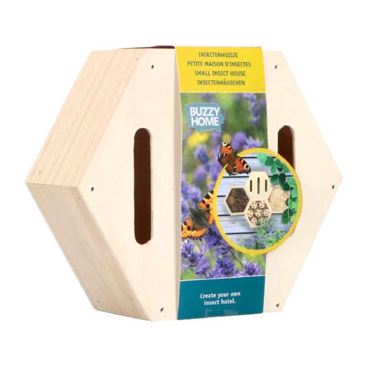 Casuta hexagonala pentru insecte, BUZZY, 1, hectarul.ro