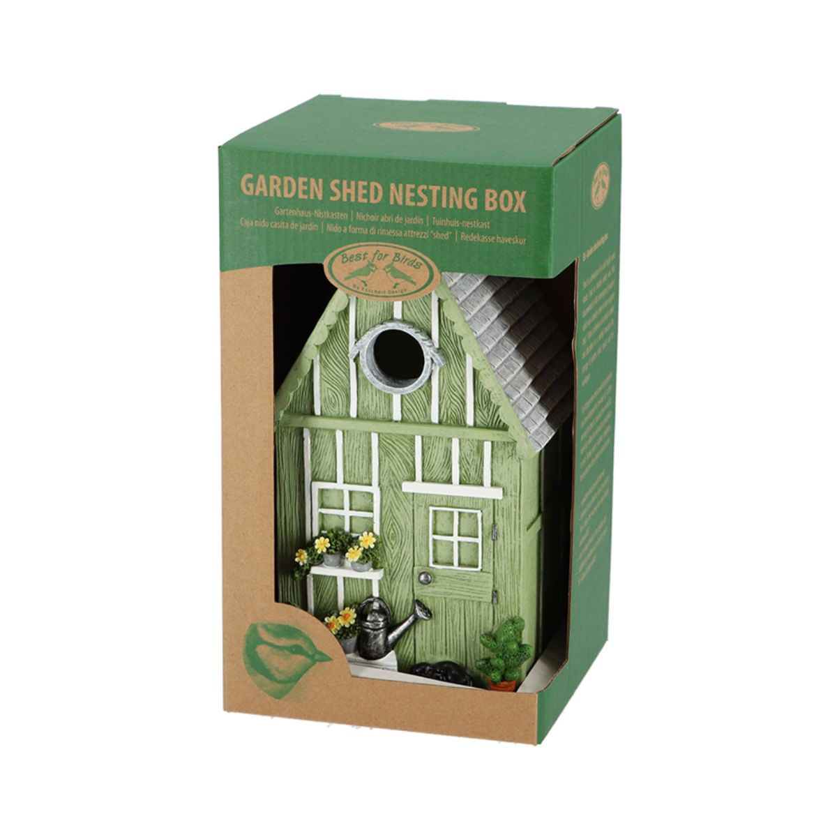 Casuta pentru pasari din polirasina Garden Shed Esschert Design, 5, hectarul.ro