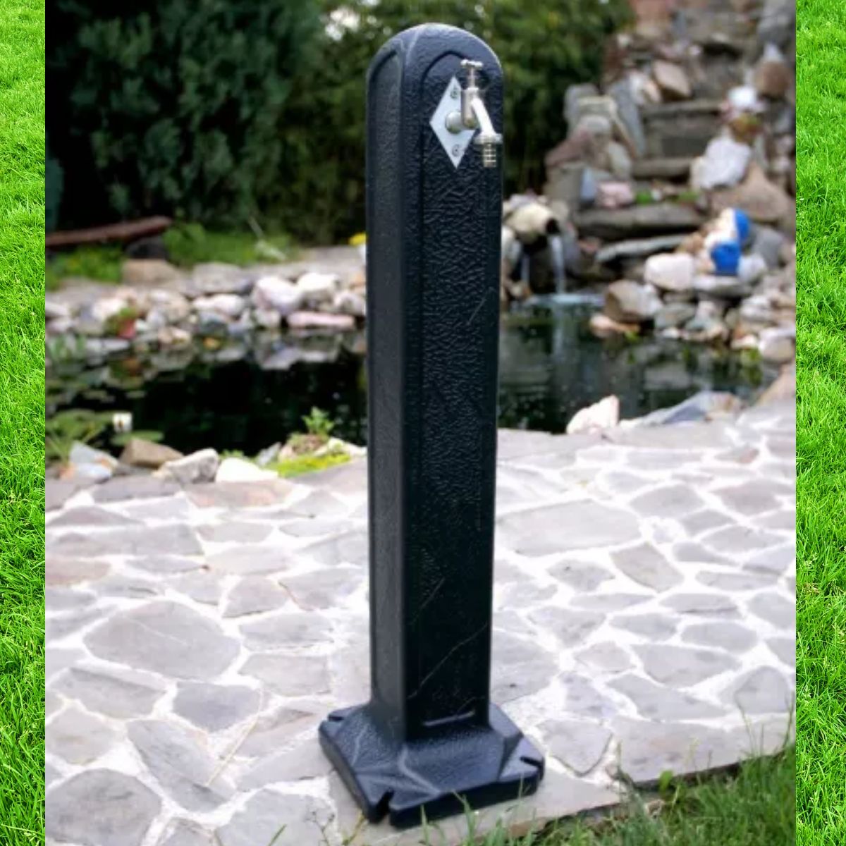 Cismea ( masca robinet) pentru gradina din plastic ITWTAN, 90 cm inaltime , antracit