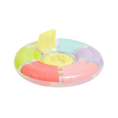 Colac gonflabil pentru bebelusi 70x70x25 cm Sunnylife Rainbow Gloss