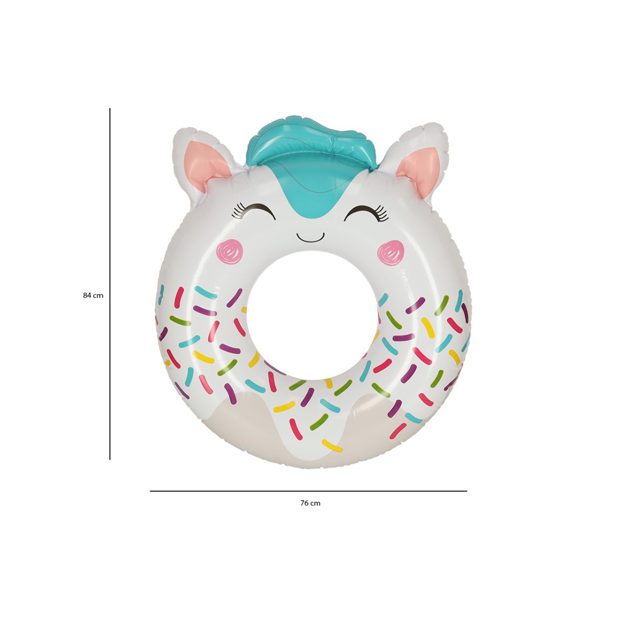 Colac in forma de unicorn, PVC, 84 x 76 cm