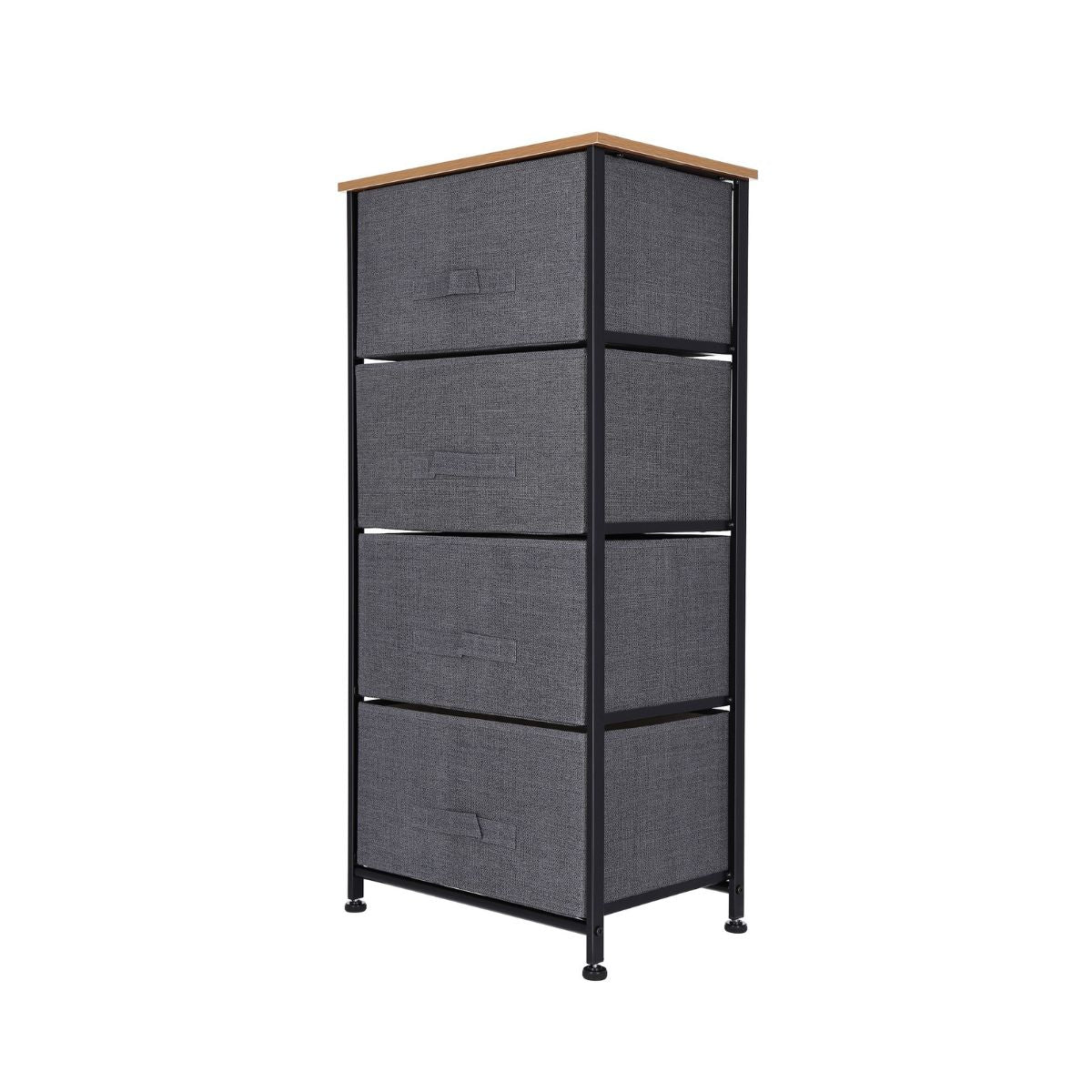 Comoda 4 sertare , 45 x 30 x 94 cm, Grunberg TB68 (gri), 1, hectarul.ro